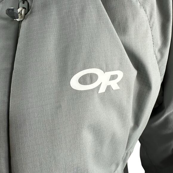 OUTDOOR RESEARCH Gray Refuge Hooded Insulated Jacket Women's Size XS Hiking - Picture 6 of 14